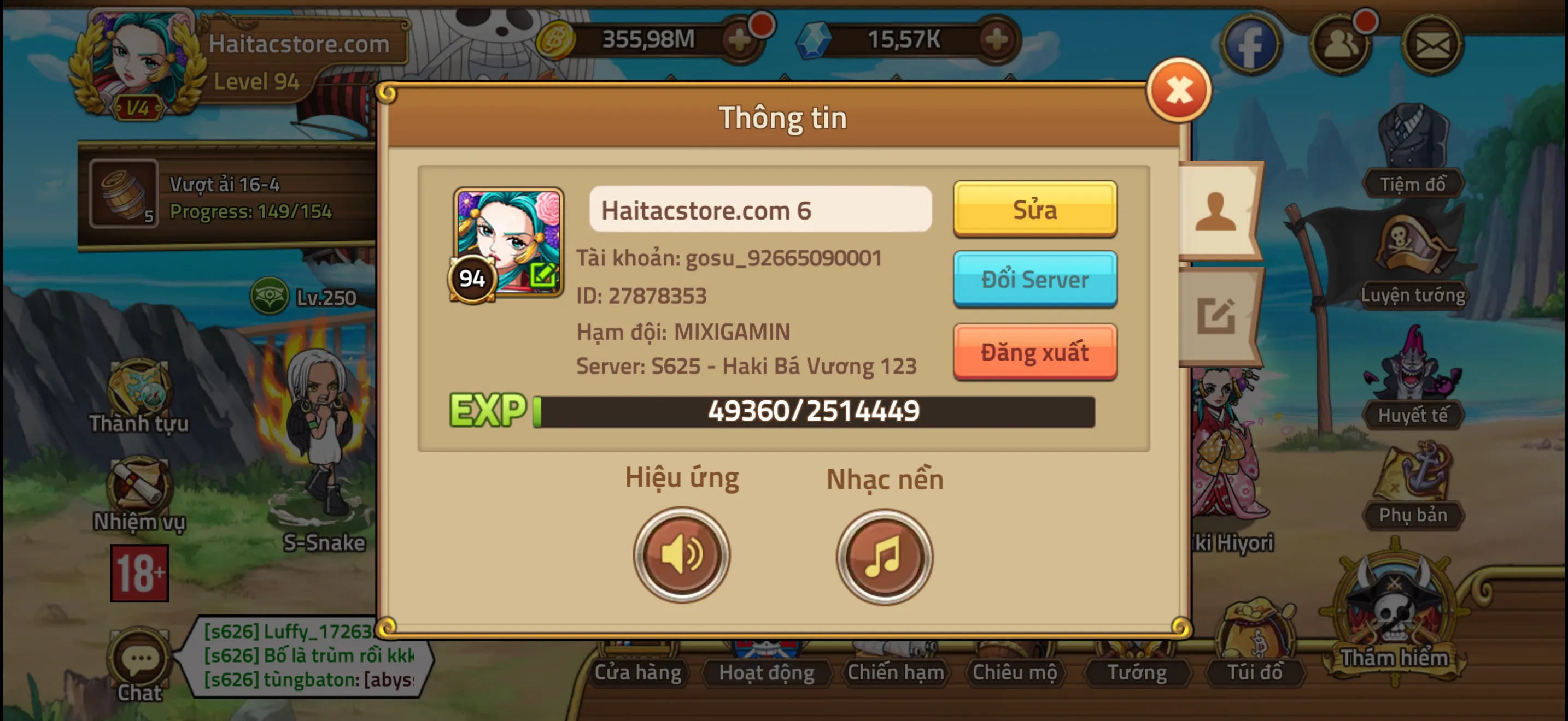 Sv mới, tướng mới, 500 thùng