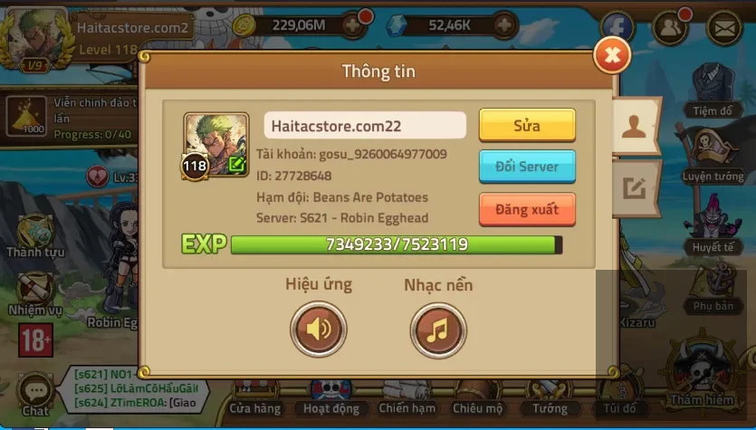 fulll meta E5, vip cao, nhiều tn bánh lái, tướng siêu chất