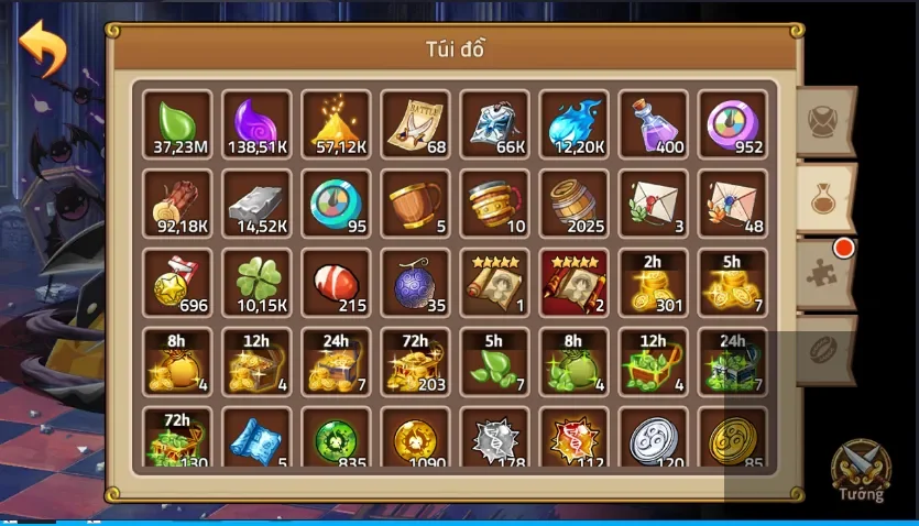 acc tài nguyên sv siêu mới, 2k thùng